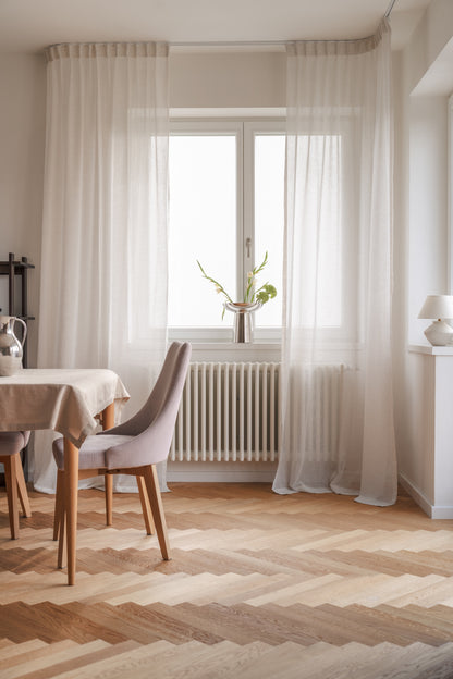 Lněný závěs Luna