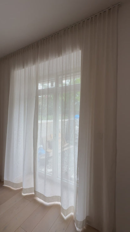 Závěs s lněnou texturou Candice